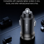 Yesido Y74 ładowarka samochodowa z portem USB-C - 30W - czarna
