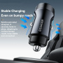 ESSAGER ES-CC24 ładowarka samochodowa z portami USB-C / USB-A - 30W - czarna