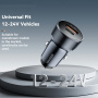 ESSAGER ES-CC24 ładowarka samochodowa z portami USB-C / USB-A - 30W - czarna