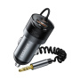 ESSAGER ES-CC20 Bluetooth FM transmitter samochodowy z portami USB-C / USB-A i kablem 3,5 mm jack - 35W - szary
