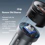 ESSAGER ES-CC20 Bluetooth FM transmitter samochodowy z portami USB-C / USB-A i kablem 3,5 mm jack - 35W - szary