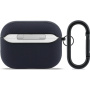 Lacoste Petit Pique Croc Logo Patch etui z karabińczykiem do AirPods Pro 3 - ciemnoniebieski
