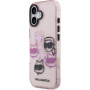 Karl Lagerfeld IML Wielokrotne K&CH Głowy etui dla iPhone 17 - różowy