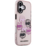 Karl Lagerfeld IML Wielokrotne K&CH Głowy etui dla iPhone 17 - różowy