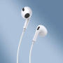 Baseus Encok H17 słuchawki z konektorem 3,5 mm jack - białe