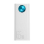 Powerbanka Baseus Amblight z portami USB-C / 4x USB-A - 30 000 mAh - biała