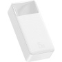 Powerbanka Baseus Bipow z portami USB-C / 2x USB-A - 30 000 mAh - biała