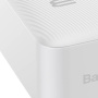 Powerbanka Baseus Bipow z portami USB-C / 2x USB-A - 30 000 mAh - biała