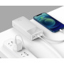Powerbanka Baseus Bipow z portami USB-C / 2x USB-A - 30 000 mAh - biała