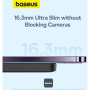 Baseus Magnetic Mini Air bezprzewodowa ładowarka MagSafe z portem USB-C - 6000 mAh - czarna