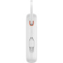 Powerbanka Baseus Qpow2 s integrovanými kabely USB-C a portami USB-C / USB-A - 20 000 mAh - biała