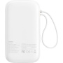 Powerbanka Baseus Qpow2 s integrovanými kabely USB-C a portami USB-C / USB-A - 20 000 mAh - biała