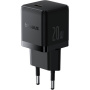 Baseus Kieszonkowa ładowarka sieciowa z portem USB-C - 20W - czarna
