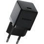Baseus Kieszonkowa ładowarka sieciowa z portem USB-C - 20W - czarna