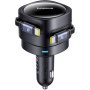 Baseus Enjoyment Max ładowarka samochodowa z wysuwanymi kablami USB-C - 60W - 0,8 m - czarna