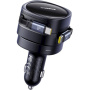 Baseus Enjoyment Max ładowarka samochodowa z wysuwanymi kablami USB-C - 60W - 0,8 m - czarna