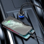 Baseus Specjalna samochodowa ładowarka z portami USB-C / USB-A - 65W - szara
