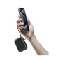 Powerbank Spigen Niezbędny z zintegrowanym kablem USB-C i portami USB-C / USB-A - 10 000 mAh - czarny