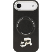 Karl Lagerfeld Karl i Choupette Przypinki do Głowy z MagSafe dla iPhone Air - czarne