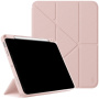 Etui UNIQ Moven z podstawką origami i miejscem na Apple Pencil do iPada 10,9" (2022) / 11" (2025) - różowe