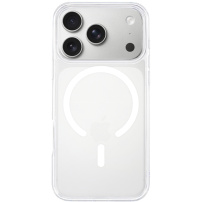 Matowe, przezroczyste etui JOYROOM Skin Feel z MagSafe do iPhone 17 Pro Max - przezroczyste