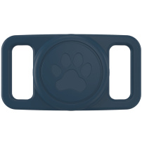 XDcase silikonowe etui do mocowania na obroży do AirTag 1 / 2 - ciemnoniebieski