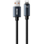 WEKOME WDC-63i opleciony kabel do ładowania i transmisji danych - USB-A do Lightning - 1,2 m - czarny