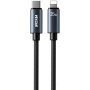 WEKOME WDC-65 pleciony kabel do ładowania i transmisji danych - USB-C na Lightning - 1,2 m - czarny