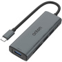 ONTEN UC120 6w1 hub - slot na kartę SD / TF / USB-C / 3x USB-A na USB-C - szary