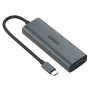 ONTEN UC120 6w1 hub - slot na kartę SD / TF / USB-C / 3x USB-A na USB-C - szary