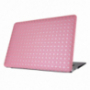 Opakowanie ochronne / etui ze skórzaną powierzchnią i błyszczącym wzorem dla MacBook Air 13" (model A1369 / A1466) - różowe