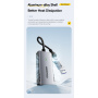 ESSAGER ES-CJK01 adapter wideo 2w1 - HDMI na USB-C / USB-A - ciemnoszary
