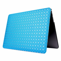 Opakowanie ochronne / etui ze skórzaną powierzchnią i błyszczącym wzorem dla MacBook Air 13" (model A1369 / A1466) - niebieskie