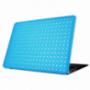 Opakowanie ochronne / etui ze skórzaną powierzchnią i błyszczącym wzorem dla MacBook Air 13" (model A1369 / A1466) - niebieskie