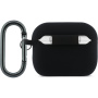 Lacoste Croc Logo silikonowe etui z karabińczykiem do AirPods Pro 3 - czarne