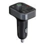 Baseus S09 Pro samochodowy transmiter FM Bluetooth z portami USB-C / 2x USB-A - czarny