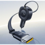 Baseus PrimeTrip VR2 zestaw ładowarki samochodowej z portem USB-C i wysuwanego kabla USB-C - 60W - 0,8 m - czarny