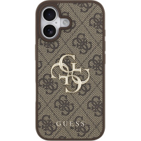 Guess 4G Metal Logo etui do iPhone 17 - brązowe