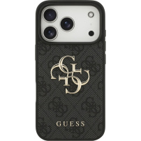 Guess 4G Metal Logo etui do iPhone 17 Pro Max - szary
