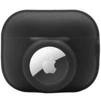 Silikonowe etui ochronne 2w1 dla AirPods Pro 2 (2022) / AirTag 1 / 2 - czarny