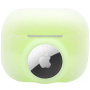 Silikonowe etui ochronne 2w1 dla AirPods Pro 2 (2022) / AirTag 1 / 2 - świecący w ciemności zielony