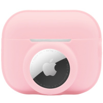 Silikonowe etui ochronne 2w1 dla AirPods Pro 2 (2022) / AirTag 1 / 2 - różowy