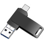 Pendrive 3w1 ze złączem USB 3.0 / Lightning / USB-C - 16 GB - czarny
