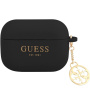 Guess 4G Charm silikonowe etui dla AirPods Pro - czarny