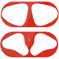 Naklejka przeciwpyłowa do etui ładującego do AirPods - czerwony