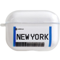 Opakowanie silikonowe w designie biletu dla AirPods Pro - New York