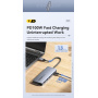 ESSAGER ES-HB01 7w1 hub - dysk SSD / slot na kartę SD / TF / 2x USB-C / 2x USB-A na USB-C - ciemnoszary