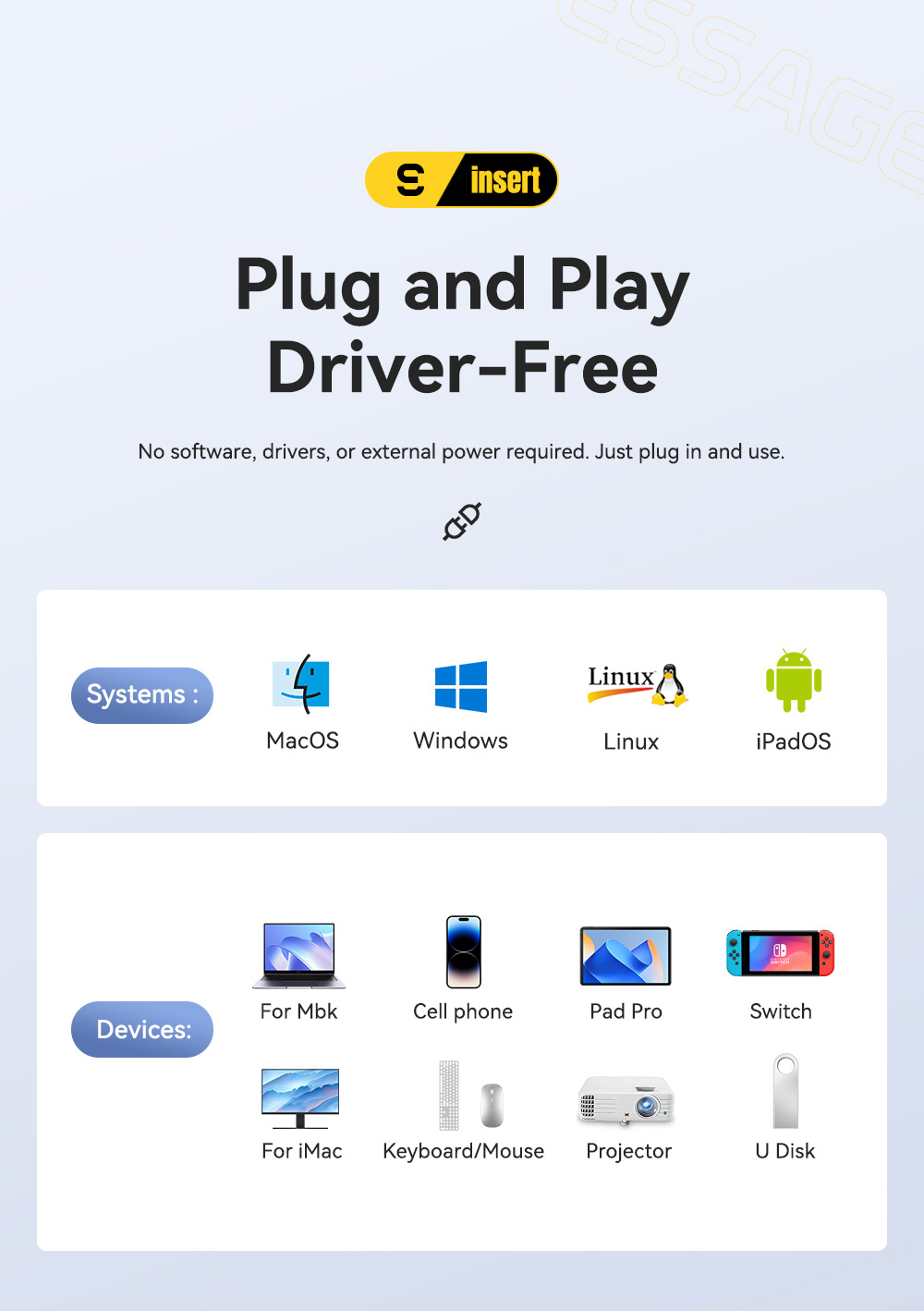 ESSAGER ES-HB01 7w1 hub - dysk SSD / slot na kartę SD / TF / 2x USB-C / 2x USB-A na USB-C - ciemnoszary