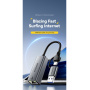 ESSAGER 2w1 adapter ethernet - RJ45 na USB-C / USB-A - szary