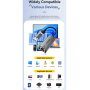 ESSAGER 2w1 adapter ethernet - RJ45 na USB-C / USB-A - szary
